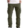 Maiyifu-GJ Casual Cargo Pants for Men Lightweight Multi Pockets Hiking Sweatpants Athletic Running Joggers Trousers (Army Green,X-Large)
