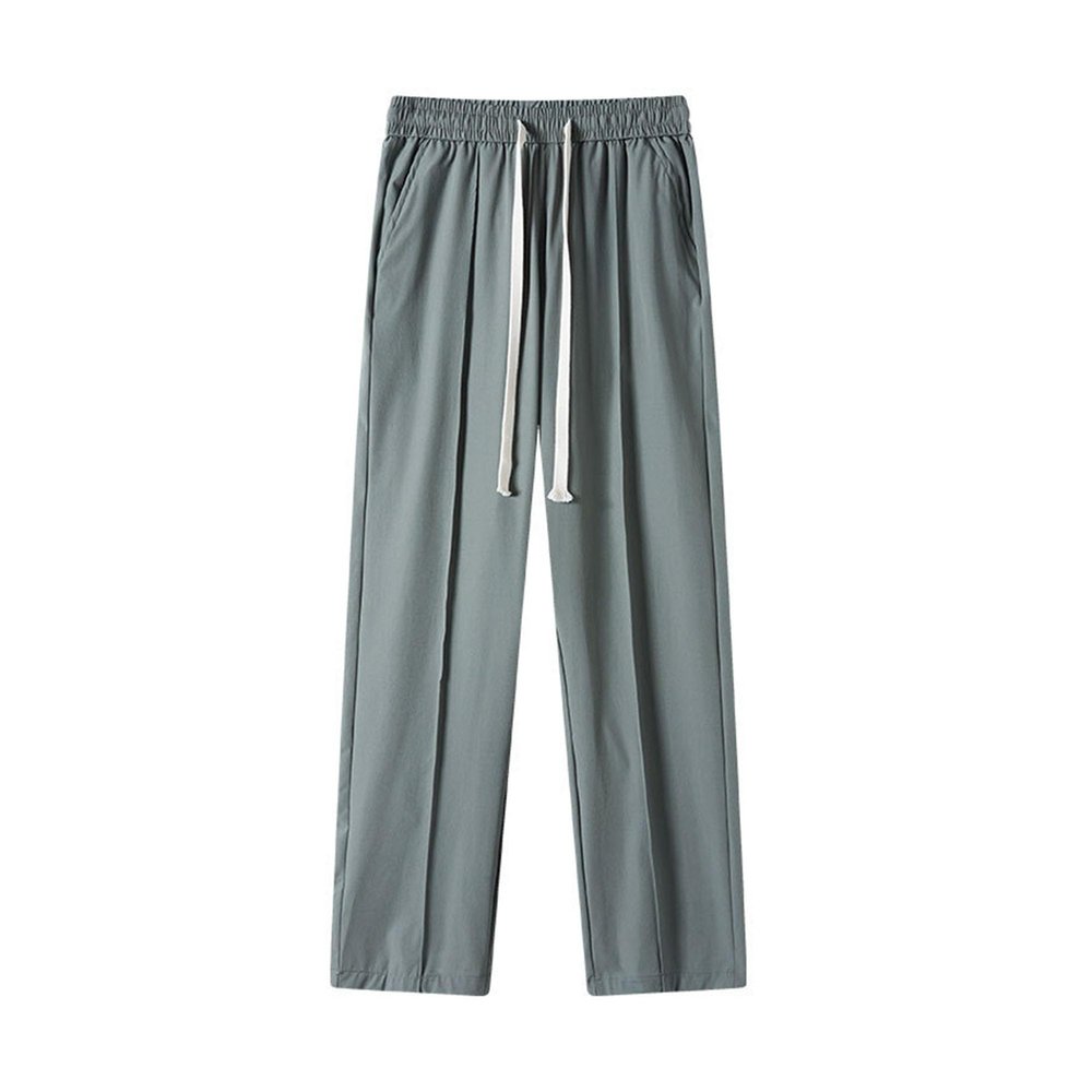 Maiyifu-GJ Mens Quick-Drying Casual Joggers Pants Drawstring Athletic Jogger Sweatpants Summer Casual Workout Hiking Trousers (Green,X-Large)