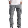 Maiyifu-GJ Casual Cargo Pants for Men Lightweight Multi Pockets Hiking Sweatpants Athletic Running Joggers Trousers (Light Grey,3X-Large) view 1
