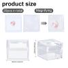 CHGCRAFT 20pcs Magnifying Display Box Diamond Gemstone Display Case Transparent Plastic Diamond Jewelry Boxes view 2