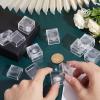 CHGCRAFT 20pcs Magnifying Display Box Diamond Gemstone Display Case Transparent Plastic Diamond Jewelry Boxes view 3
