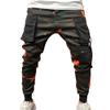 Maiyifu-GJ Men's Camouflage Cargo Jogger Pants Lightweight Multi Pockets Hiking Sweatpants Athletic Long Trousers Streetwear (Red,X-Large) view 1