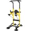 Dip Station 11 Levels Adjustable Height Multi-Function Pull Up Bar Dips Stand Ab Exercise Rack Home Gym Fitness Equipment for Family Workou