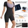 Sauna Suit for Women, Sweat Vest Waist Trainer, Women's Sauna Shapewear Fat Burn Tummy Control Slimming Body Shaper Jumpsuit,3XL,Blue view 3