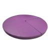 SHYP Round Folding Portable Pole Dance Mat Professional Yoga Exercise Safety Dancing Pole Mat Cross Linked EPE Foam Crash Mat w/PU Leather Skid Proof Cover, Purple (Color : 120cm, Size : 3cm Thick) view 1