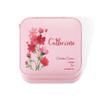 callie Personalized Birth Flower Jewelry Box for Women Mom, Custom Watercolor Leather Travel Jewelry Case, Mother's Day Wedding Birthday Gift for Her view 1