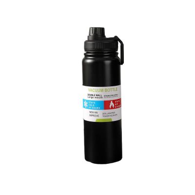 LZWDPPKLR Stainless Steel Thermos Mug Large Capacity Sports Water Bottle Outdoor Portable car Water Cup Black(1000ml)