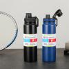 LZWDPPKLR Stainless Steel Thermos Mug Large Capacity Sports Water Bottle Outdoor Portable car Water Cup Black(1000ml) view 2