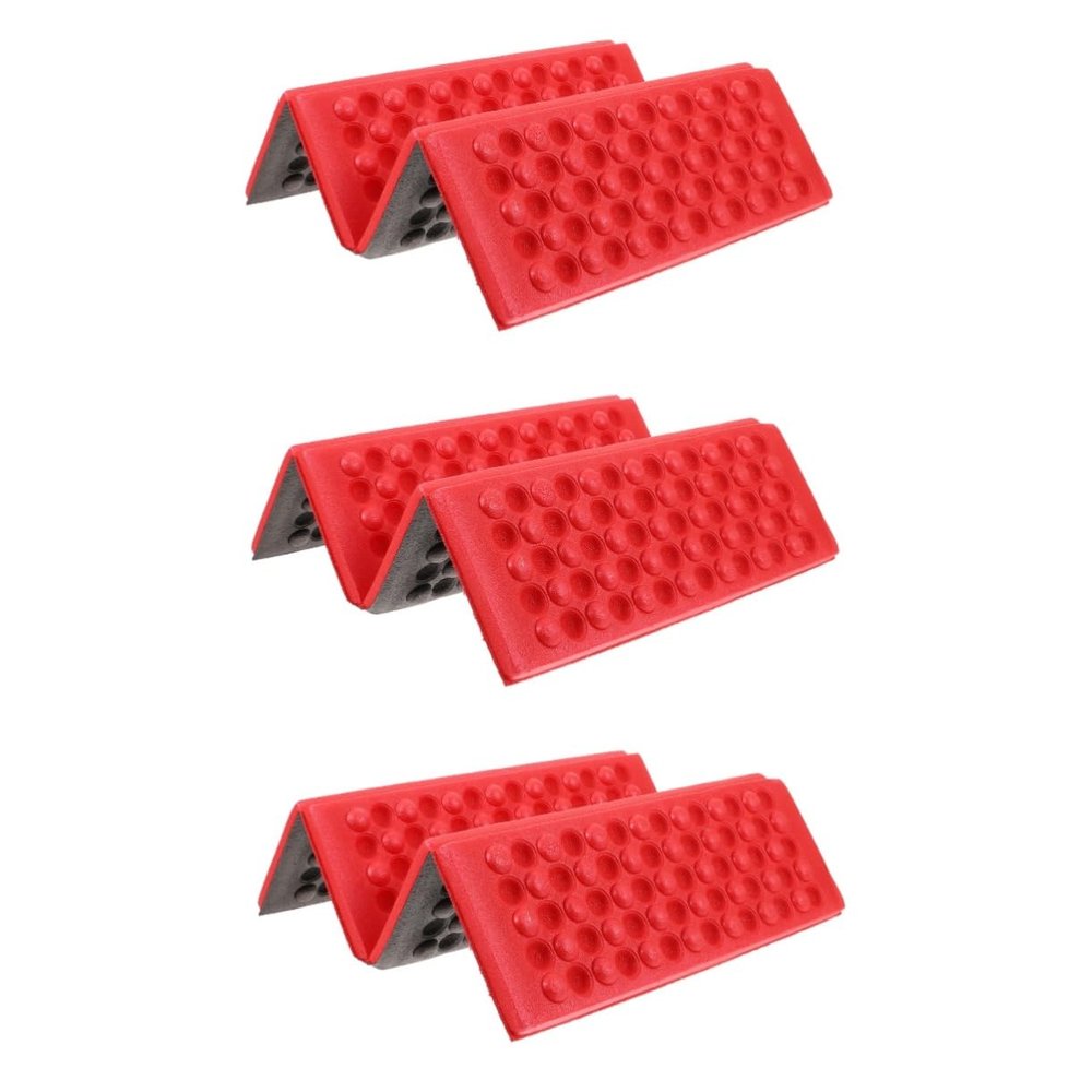 VANZACK 3pcs Folding Camping Stool Portable Seat Cushion Outdoor Blanket Sleeping Pad Easy to Store Carry