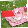 VANZACK 3pcs Folding Camping Stool Portable Seat Cushion Outdoor Blanket Sleeping Pad Easy to Store Carry view 3