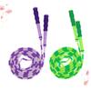 Outanaya 2pcs Jump Rope for Boy Girl and Adults Lightweight Skipping Ropes Green and Purple for Fitness Training and Exercise view 2