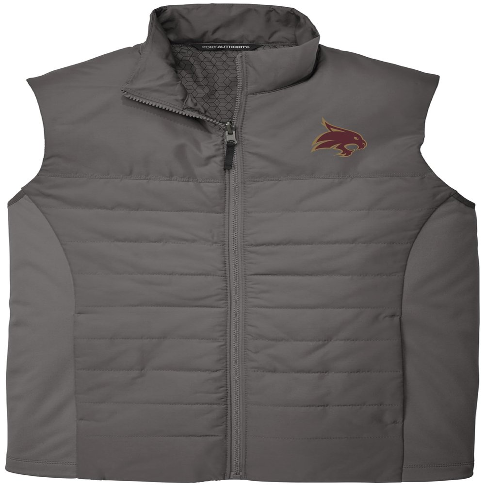 J2 Sport Texas State University Puffy Vest Apparel Jacket With Zipper