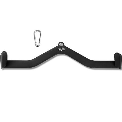 AWNOM LAT Pulldown Attachments for Cable Machines, Cable Machine Attachments for Home Gym T Bar V Bar LAT Pulldown Machines Attachments, Back Tricep Bar Strength Training Handle Grip (2pcs-B)