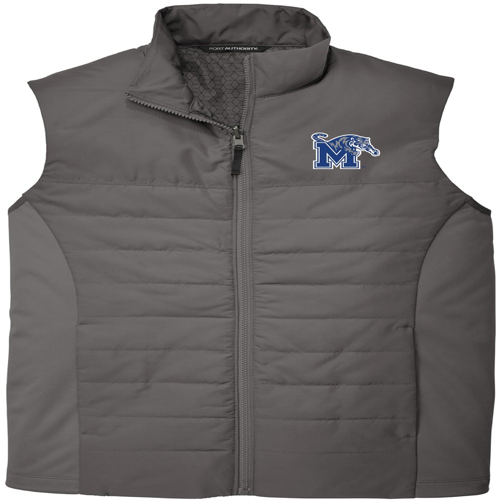 J2 Sport Memphis, University of Puffy Vest Apparel Jacket With Zipper