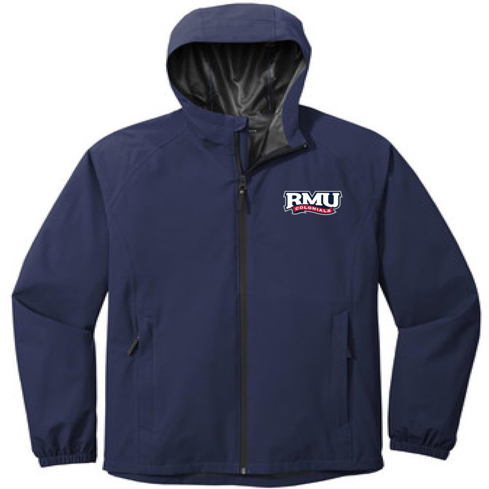 J2 Sport Robert Morris University Waterproof Rain Jacket Apparel Long Sleeve Coat