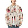 Poker Pinup Girls Men's Baseball Jacket Casual Bomber Jacket Loose Letterman Coat XL view 3