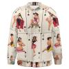 Poker Pinup Girls Men's Baseball Jacket Casual Bomber Jacket Loose Letterman Coat XL view 4