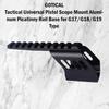 Gotical Tactical Universal Pistol Scope Mount Aluminum Rail Base for G17/G18/G19 Type (Scope Rail Base & R/G Reflex Sight) view 4