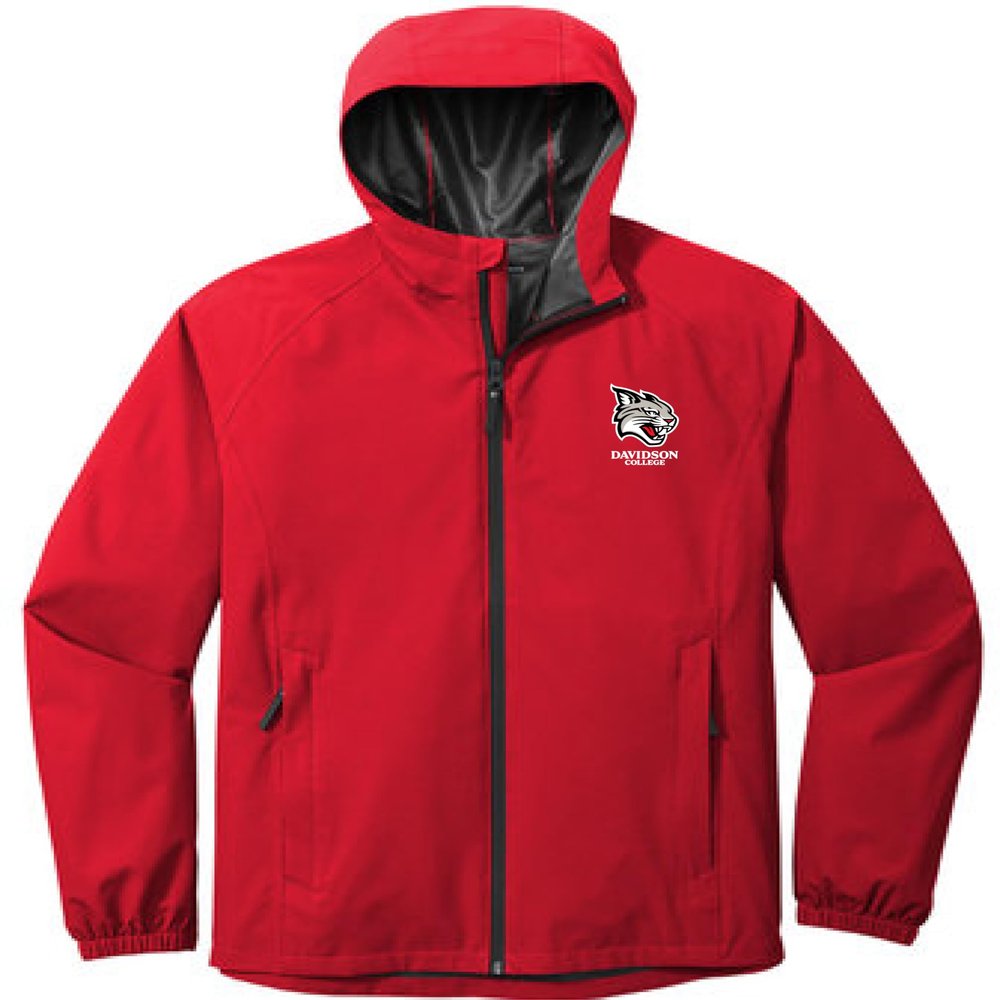 J2 Sport Davidson College Waterproof Rain Jacket Apparel Long Sleeve Coat