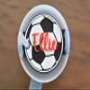 Personalized Stanley Cup Soccer tag. This Soccer Tumbler topper ONLY fits the 30 Oz and 40 Oz Stanley Quencher H2.0. view 2
