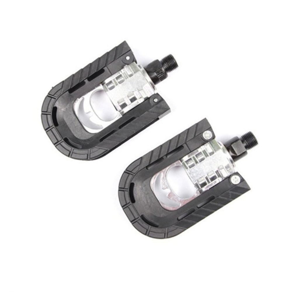 POPETPOP 2pcs Folding Aluminum Alloy Mountain Bike Pedals Platform Flat Pedals for Comfortable Riding and Efficient Performance