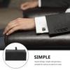 PRETYZOOM 3pcs Cufflink Box, Small Flip-up Cuff Link Storage Boxes Organizer, Men's Jewelry Case for Cufflink, Tie Clips view 3