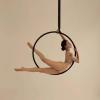 Lyra Hoop Aerial Yoga Ring Home Aerial Ring Set with Ceiling Anchor & Non-slip Tape for Pilates Dance Splits, Large Hoop for Acrobatic Gymnastics Fitness Performance, Adult Kids Yoga Swing ( Size : Di view 1