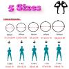 Lyra Hoop Aerial Yoga Ring Home Aerial Ring Set with Ceiling Anchor & Non-slip Tape for Pilates Dance Splits, Large Hoop for Acrobatic Gymnastics Fitness Performance, Adult Kids Yoga Swing ( Size : Di view 4
