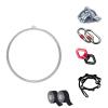 Lyra Hoop Aerial Yoga Ring 32mm Aerial Yoga Hoop with Ceiling Anchor & Non-slip Tape, 80 90 100cm Circus Aerial Equipment Large Hoop for Fitness Dance, 360 Swivel Yoga Power Ring ( Size : Dia 80cm/31 view 1