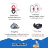 Lyra Hoop Aerial Yoga Ring 32mm Thicker Yoga Hoop for Women Men Aerial Fitness Dance, Aerial Ring Set with Accessories, Commercial Hanging Yoga Swing for Circus Acrobatics Performance ( Size : Dia 100 view 2