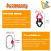 ARTSZY Chirp Wheel Yoga Back Wheel Indoor Aerial Hoop with Ceiling Anchor, Lightweight Hanging AcrobaticRing Set, Home Adult Kids Yoga Swing for Gymnastics Dance Fitness Training(Dia 90cm/35.4in/3ft) view 3