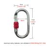 Lyra Hoop Aerial Yoga Ring Hanging Yoga Hoop for Acrobatic Gymnastics Dance Performance, Customizable Circus Aerial Equipment, Indoor Outdoor Yoga Swing for Professionals Beginners ( Size : Carabiners view 2