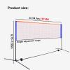 ZOLUR Badminton Net with StandHigh Tenacity Tennis Volleyball Pickleball Net with Storage Bag, for Park Gym Backyard (Size : 3.1m/10ft) view 2