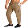 MUZEGE Men's Athletic Joggers Stretch Sweatpants with Zipper Pockets Lightweight Running Workout Gym Track Golf Jogging Training Sweat Pants for Men(Dark Khaki,XL) view 1