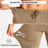 MUZEGE Men's Athletic Joggers Stretch Sweatpants with Zipper Pockets Lightweight Running Workout Gym Track Golf Jogging Training Sweat Pants for Men(Dark Khaki,XL) view 3