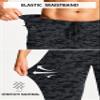 MUZEGE Men's Athletic Joggers Stretch Sweatpants with Zipper Pockets Lightweight Running Workout Gym Track Golf Jogging Training Sweat Pants for Men(Black Camo,S) view 3