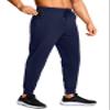 MUZEGE Men's Athletic Joggers Stretch Sweatpants with Zipper Pockets Lightweight Running Workout Gym Track Golf Jogging Training Sweat Pants for Men(Dark Blue,3XL) view 1