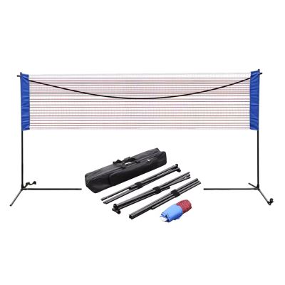 ZOLUR Foldable Badminton Net with Storage BagPickleball Tennis Volleyball Net with Stand, for Driveway Backyard Beach (Size : 5.1m/17ft)