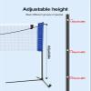 ZOLUR Foldable Badminton Net with Storage BagPickleball Tennis Volleyball Net with Stand, for Driveway Backyard Beach (Size : 5.1m/17ft) view 4