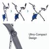 Workout Bike For Home - 2 In 1 Recumbent Exercise Bike and Upright Indoor Cycling Bike Positions, 10 Level Magnetic Resistance Exercise Bike, Foldable Stationary Bike Machine, Fitness Bike with Heart Rate,LCD Monitor (Blue) view 2