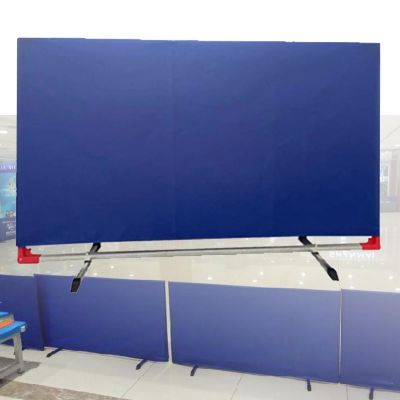 Table Tennis Baffle 140x80cm, Foldable Table Tennis Court Fence Guardrail Heavy Duty Club Competition Portable Temporary Partition Screen Suitable For Schools And Stadiums ( Size : 140x80CM-2PCS )