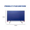 Table Tennis Baffle 140x80cm, Foldable Table Tennis Court Fence Guardrail Heavy Duty Club Competition Portable Temporary Partition Screen Suitable For Schools And Stadiums ( Size : 140x80CM-2PCS ) view 2