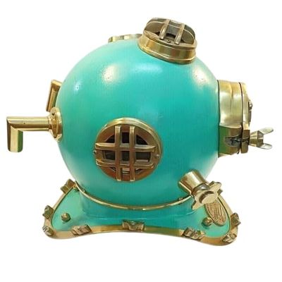 NineFit Basics 18"" Vintage Antique Diving Divers Helmet U.S Navy Mark V Deep Sea Scuba Gift