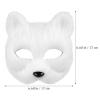 Cat Fox Mask Mask: Plush Cat Realistic Animal Furry Easter Masquerade for Carnival Halloween Party Cosplay Costume view 4