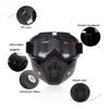 Airsoft Helmet and Full Face Mask, Detachable Airsoft Goggles,Paintball PJ Fast Helmet with Front NVG Mount and Side Rail view 2