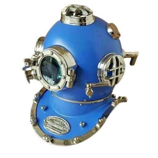 NineFit Basics Diving Helmet Vintage Style US Navy Mark V Deep Sea Marine Divers Diving Helmet, As Shown in image