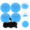 BESPORTBLE Kayak D-Ring Patch Set 4-Layer PVC Inflatable Boat D-Ring Buckle Sturdy Shocks Cord Hooks for Deck Anchor for Paddle Board and Canoe view 2