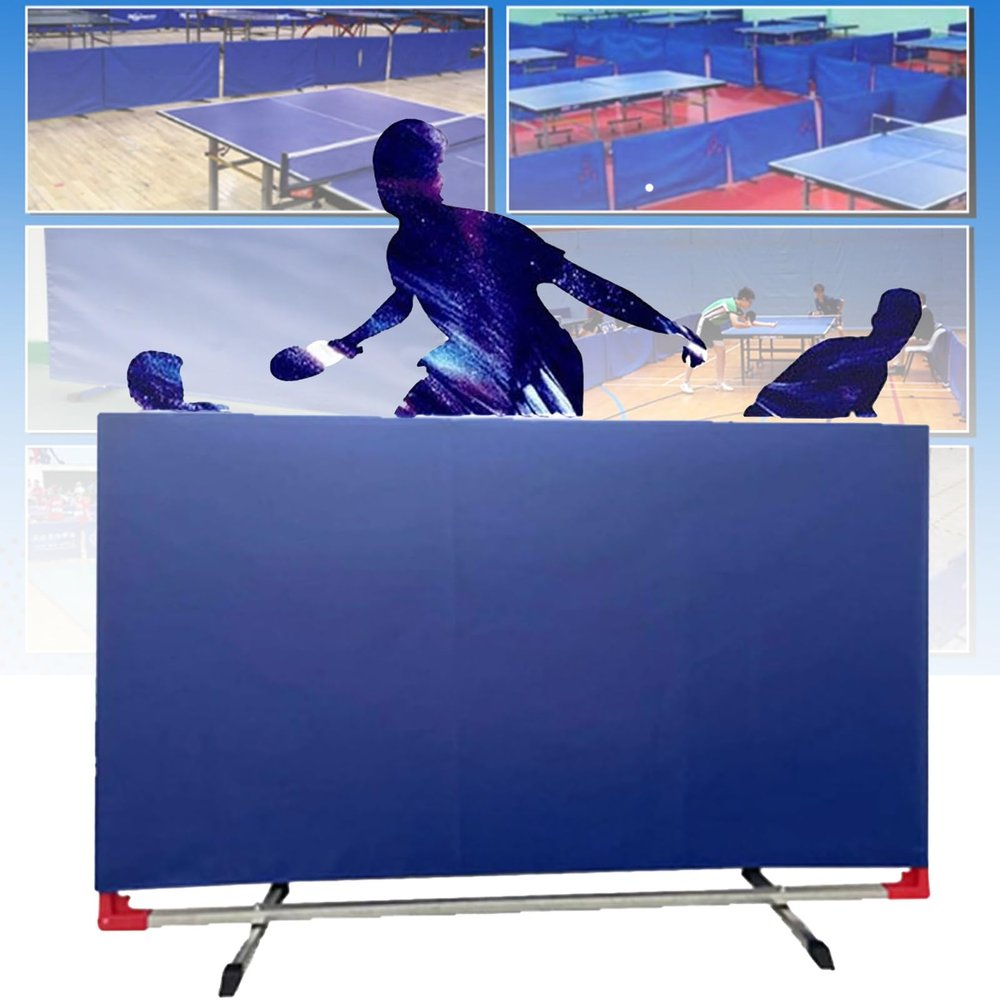 YLQFGUVWK Table Tennis Baffle, Foldable Table Tennis Court Fence, Heavy Duty Club Competition Portable Temporary Partition Screen Suitable for Schools, Stadiums (Size : 140x80CM-8PCS)
