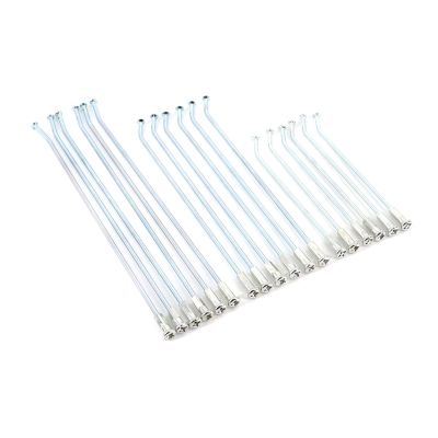 14pcs 3mm Thread Diameter 124mm-225mm Length Motorcycle Wheel Spokes With Nipples Rear Wheel Spokes Fit For Bicycle Motobike (Color : 124mm)