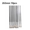 10pcs Spoke Fit For MAVIC CR AK EQ Wheelset Spoke Road Bike Straight Flat Spokes With Spoke Cap Stainless Steel Bicycle Spoke (Color : 277mm 10pcs) view 2